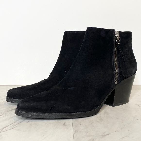 Sam Edelman Walden Black Suede Bootie 9M - Picture 1 of 14